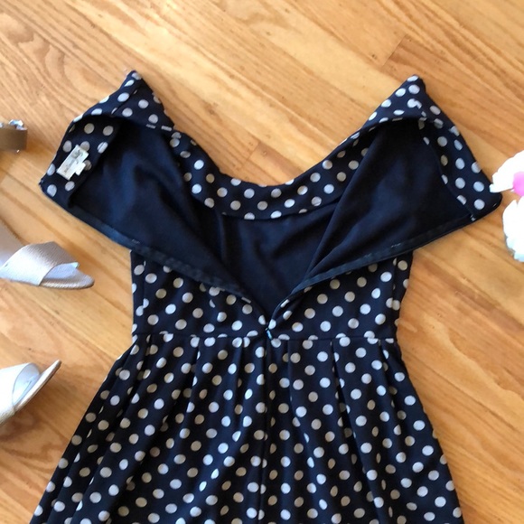 🌺 Maison Jules; Flirty & Fun, “BARBIE” Polka Dot Dress in Misses Size XS! - Picture 3 of 8